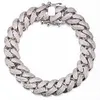 Charme hanger kettingen sier ketting heren s strainls staal holle Cuban link armband