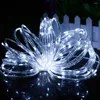 Strings 7-32M Outdoor Solar Rope String Lights 8 Modes LED Copper Wire Fairy Light Waterproof Tube Lamp For Garden Wedding Patio Decor