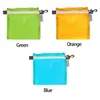 Storage Bags Waterproof Pocket Zipper Nylon Coated Silicon Hook Pouch Portable Organizer Reusable Outdoor Camping Hiking Bag Travel