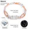 Charm Bracelets Pendant Necklaces New Dign Rose Gold Plated 10mm 925 Sterling Sier Iced Out VVS Moissanite with GRA Certification Cuban Link Bracelet