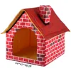 Autres fournitures de chat Dog House Multi Fonction Hit Couleur Pliable Petite empreinte Pet Lit Tente Chiot Kennel Intérieur 221118