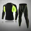 Mäns sömnkläder högkvalitativa skidåkning Underkläder Set Winter Sport Thermal Underwear Running Tights Suit Comprehensive Training Comprimering Clothes T221017