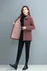 Fourniture f￩minine 2022 Femmes Automne Winter Lambool Veste Femme Femme Femme One Piece de faux pardet Plus taille 5xl P008