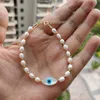 Urok Bracelets 2022 Moda Naturalna owalna perła Matka serca/okrągłe/Hamsa/Bransoletka krzyżowa dla kobiet Złota Luksusowa biżuteria