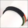 Braccialetti con ciondoli Nodo intrecciato fatto a mano Bracciali con preghiera fortunata Boemia Etnico Rosso Nero Sier Bracciale tibetano buddista con corda per uomo W Dhq45