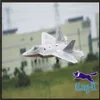 Wing F22 F-22 Raptor Stealth Fighter EPO RC Aereo Aeroplano RC Modello Hobby Toy 64mm Jet 4Ch Planehave Kit o PNP2676