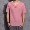 Abbigliamento etnico Camicia di lino da uomo estiva Camicie casual retrò stile cinese Taglie forti Abiti tradizionali asiatici Abito da uomo 30623