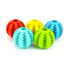 Dog Treat Toy Ball Funny Interactive Elasticity Pet Chew Toy Dogs Tooth Balls of Food Extra-Tough Rubber 7cm 5cm SN261