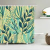 Rideaux de douche 3D imprimé plante verte tropicale fleur paysage tissu imperméable bain salle de bain accessoire décor Cortina 221118