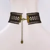 Ras du cou Goth croix squelette pendentif collier femmes esthétique rétro noir dentelle clavicule chaîne Hallowmas bijoux charme Initial