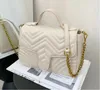 Słynne kobiety designerskie torba na ramię skórzana torba łańcuchowa Cross Body Pure Kolor Women torebka Crossbody Evence Hnj