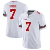 NCAA Football College 12 Lathan Ransom Jerseys Ohio State Buckeyes 100th 14 Ronnie Hickman Pete Werner Jaxon Smith-Njigba Dallan Hayden Cade Stover Black Red White