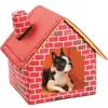 Autres fournitures de chat Dog House Multi Fonction Hit Couleur Pliable Petite empreinte Pet Lit Tente Chiot Kennel Intérieur 221118