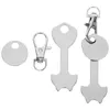 Hooks Shopping KeyChain Trolley Cart Tokens Token Keyquarter Metal Rings Ring Steel Keychains Rostfri Chain ChangeGrocery Holder