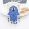 Creative Blue Evil Eye Porte-clés Pendentif Bijoux De Mode Alliage Devil's Eye Bay Porte-clés Accessoires Cadeau En Vrac