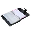 Caderno de couro A6 A6 Zipper Envelope