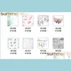 Taggar Prismärken Kort 100 st / Lot Ear Studs Hanging Holder Display Hang Cards 6x6cm H126 Printing Paper Smycken Packing Card DIY HA DHRFJ