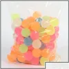 Party Favor Party Favor 100st High Bounce Rubber Ball Luminous Small Bouncy Pinata Fillers Kids Toy Bag Glow In the Dark Drop Deliv Dh20c