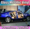 Pearl Glossy Blue Vinyl For Car Wrap Styling With Air Shiny Candy gloss Blue Cover Film Sticker Sheet size 152x20mRoll5958043