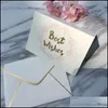 Other 10 Pc/ Lot Greeting Cards Creative Paper Lovely Valentines Day Card Happy Lovers Shaped For Drop Delivery Jewelry Packaging Dis Dhnqc