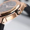 15703 Montre de Luxe Mens Watches 42mm 3120 Machincal Movement Steel Case Watch Watch Hotwatches 300M مقاوم للماء