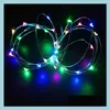 Party Decoration Battery Battery LED Fairy String Lights Outdoor Indoor Christmas Tree Wedding Party Room Wall Decoration Home Decor Dhn8w