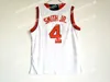 Basketball Mens NCAA Vintage NC State Wolfpack Dennis Smith Jr. Maillots de basket-ball # 4 Accueil Chemises cousues rouges Maillot blanc