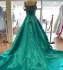 Jade Little Girl Pageant Dress 2023 Crystals Pearls Satin A-Line Children Kids Birthday Formal Party Wear Gowns Infant Toddler Teens Preteens Tiny Young Junior Miss