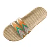 Nya sommarkvinnor tofflor linne tofflor strand sandaler badrum glider antislip tofflor mules skor kvinnor flip flops fn60 j220716