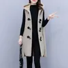 Damesvesten herfst vrouwen warme bont fleece jas jas vrouwelijk lamslam mouwloze verdikte revers bovenkleding hap met capuchon g59