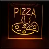 Ristorante aperto di pizza cafe nuovi segnali intagliati bar led neon segnhome decor shop artigianato273e