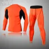 Mäns sömnkläder högkvalitativa skidåkning Underkläder Set Winter Sport Thermal Underwear Running Tights Suit Comprehensive Training Comprimering Clothes T221017