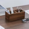 Storage Bottles Original Wooden Pen Holder Desktop Solid Wood Pencil Case Student Office Large Capacity Jar