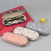 Sunglasses Cases Fashion Portable Glasses Simple Box Chinese Style Spectacle Floral Printed Bag Transparent 221119