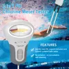 Autres poissons d'aquarium 2 en 1 pH CETTE METTER TESTER CHLORINE Dispositif de test de qualité de l'eau CL2 Mesurer les spas de piscine pour piscine 221119