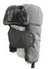 Berretti invernali Cappello bomber unisex Passamontagna caldi Cappelli con paraorecchie e maschera per la bocca Visiera per caccia pilota Sci da neve antivento