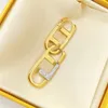 Studs S Designers Stud Designer Bijoux Boucle d'oreille en or pour femmes fête de mariage anneaux d'oreille en cristal