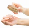 Brosse à ongles en bois, poils de sanglier, forme ovale Double face, petites brosses de nettoyage SN257