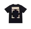 Designer Mens Fashion Offs Classic T Shirts Brand Katoen Luxe Korte mouwen T-achterste kleefstip Arrow T-shirts Dames Black Tops Shirt XP94