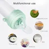Cups Dishes Utensils born Food Feeder with Spoon Silicone Nibbler Pacifier Fruit Feeder Baby Feeding Bottle Infant Squeeze Dispensing Feeder 221119