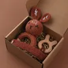 Baby Lealers Toys 1Set Crochet Bunny Baby Create Rattle Safe Beech деревянный кольцо кольца кольцо кольца Clip Clip Set Set Born Mobile Gym Образование 221119