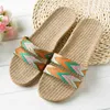 Nya sommarkvinnor tofflor linne tofflor strand sandaler badrum glider antislip tofflor mules skor kvinnor flip flops fn60 j220716