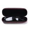 Lunettes de soleil étuis 1 PC unisexe en cuir lunettes cadre dur étanche lunettes Portable lunettes de lecture boîte solide couleur Spectacle 221119