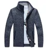 Hommes chandails Cardigan hommes automne hiver chaud laine hommes pull avec une fermeture éclair tricots décontractés vêtements masculins Chompas Para Hombrehommes