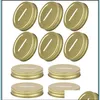 Other Kitchen Dining Bar Piggy Bank Lids Metal Coin Slot Ers 70Mm Mason Jar Cap Storage Bottle Canning Jars Slotted Inserts Caps Dhwde