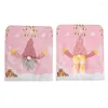 Stol täcker e8bd juls paljetter ansiktslösa gnome led lyser upp rosa tecknad bakre skiva för matparty dekor