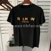 Męskie markowe koszulki z krótkim rękawem Fashion Black White Krótki rękaw Luksusowy wzór w litery T Shirt Rozmiar S-XXL