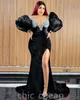 2022 Arabic Aso Ebi Black Mermaid Prom Dresses Lace Beaded Sexy Evening Formal Party Second Reception Birthday Engagement Gowns Dress ZJ6066