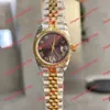 Highquality Asian factory watch Automatic machinery women's watch 178273 31mm olive green dial 178384 pink watches 316 stainless steel diamond bezel sapphire glass