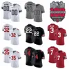 NCAA Football Ohio State Buckeyes College 3 Miyan Williams Jersey 100th 32 Treveyon Henderson 18 Marvin Harrison Jr 2 Egbuka 4 Julian Fleming 7 CJ Stroud Custom